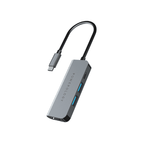 POWEROLOGY 4 IN 1 USB-C HUB WITH HDMI