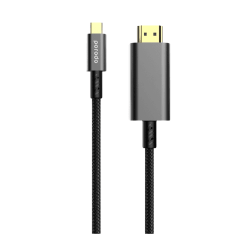 PORODO TYPE-C HDMI BRAIDED CABLE
