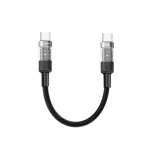 Porodo Braided Transparent C To C Cable(1.1ft)