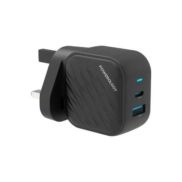 Powerology Gan Dual Port Wall Charger