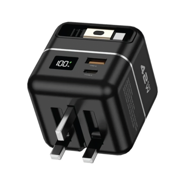 Green Lion GaN Premium Series Charger 42W with 5000mAh Power Bank