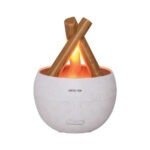 Green Lion Flame Scented Air Diffuser 150ml showing LED flame light effect and ultrasonic mist design for home aromatherapy