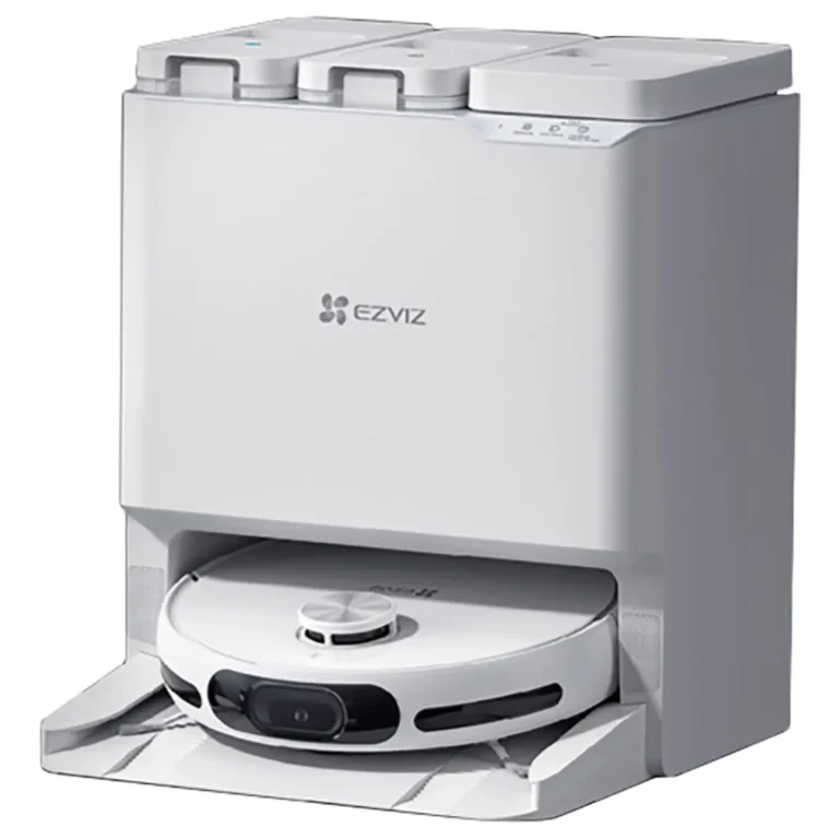 Ezviz RS20 Pro robot vacuum and mop with LiDAR navigation and 2-in-1 smart cleaning system front top view