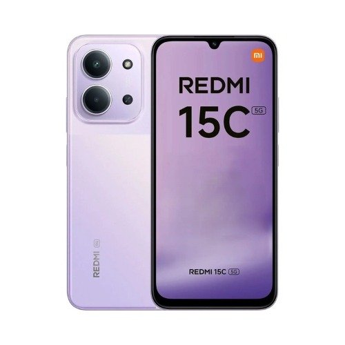 Redmi 15C 5G smartphone 4GB RAM 128GB storage dusk purple color