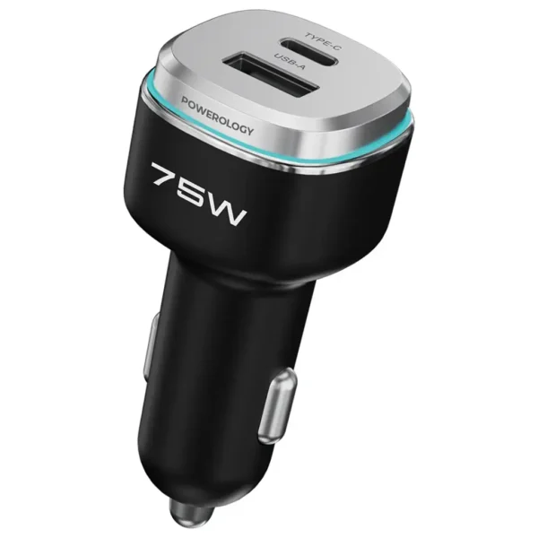 Powerology 75W Dual-Port High-Power Car Charger