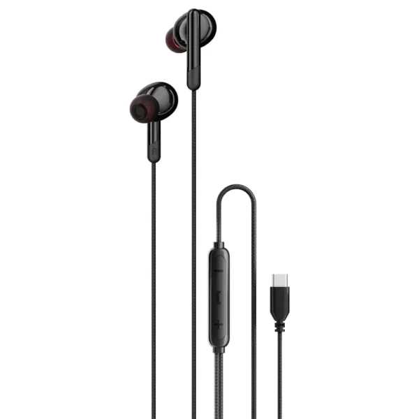 Porodo Soundtec Stereo Bass Type-C Wired Earphones