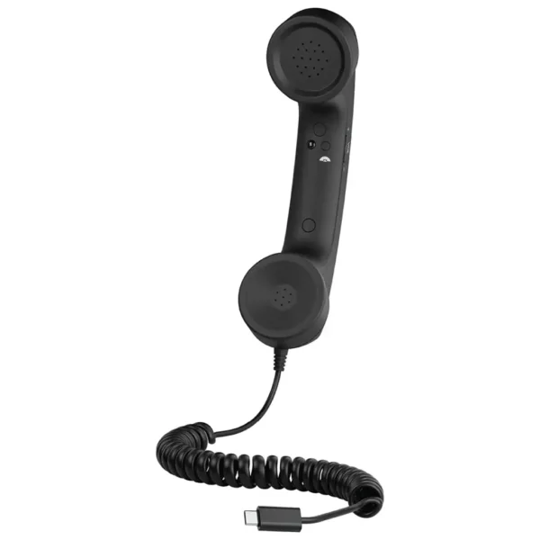 Porodo Classic Retro Phone Handset with Type-C Connector