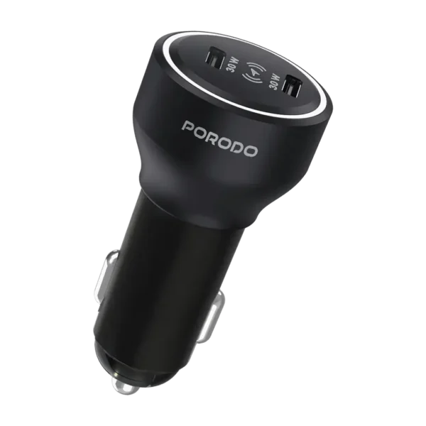 Porodo Velano Car Charger with Dual USB-C Ports