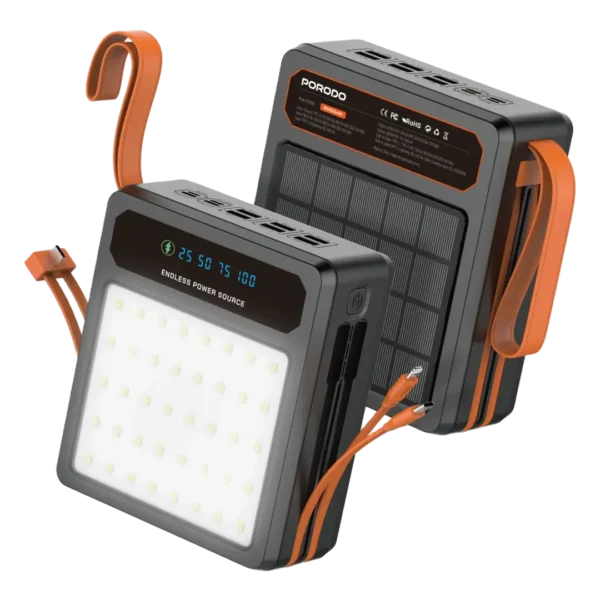 Porodo Laros 120000 mAh Solar Power Bank