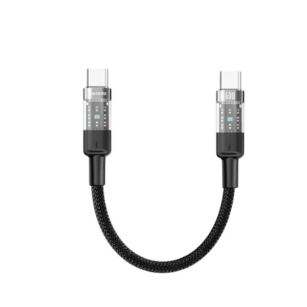 Porodo Braided Transparent C To C Cable(1.1ft)