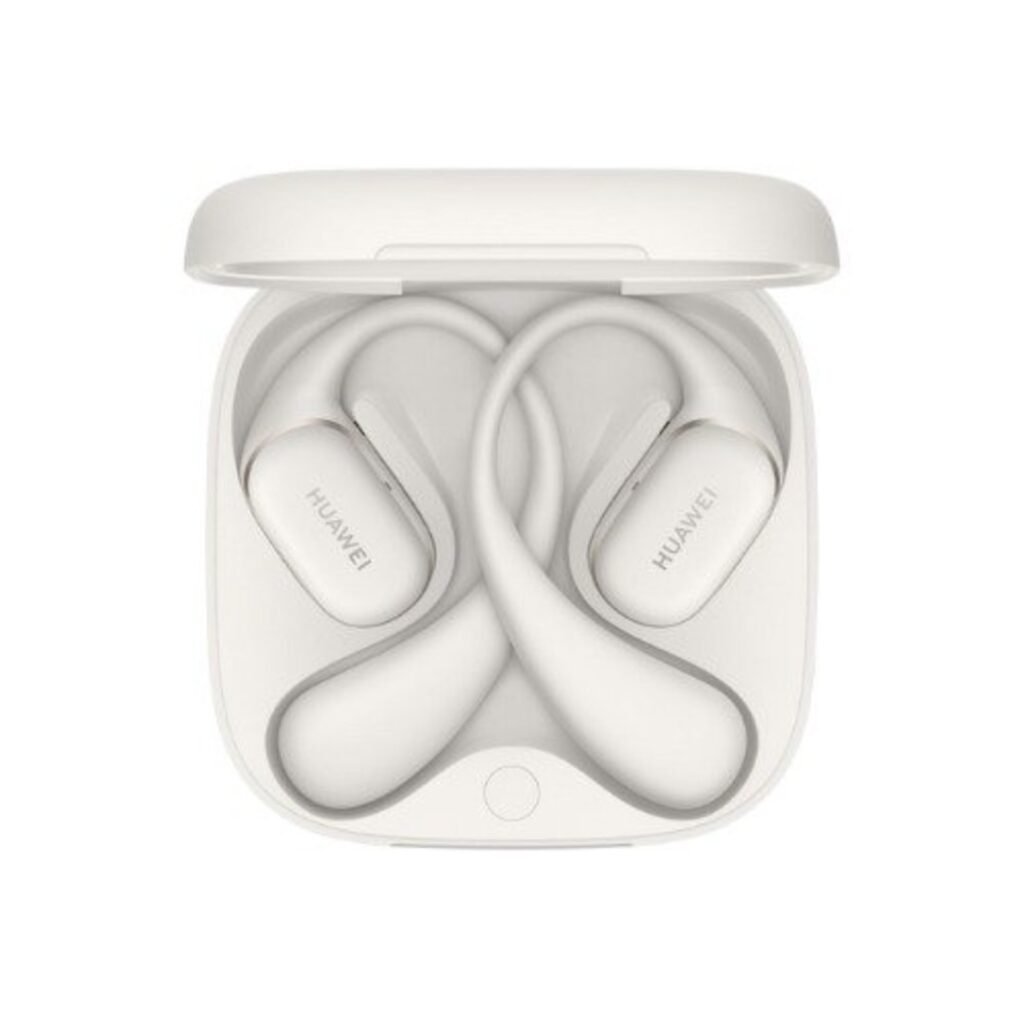 grey earbuds