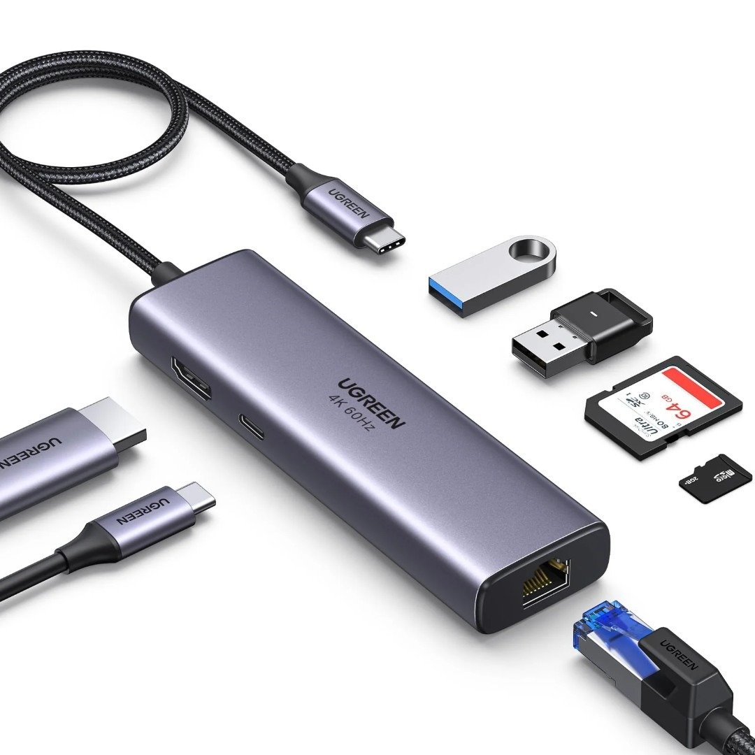 7-1111 UGREEN Revodok USB-C Hub – Ugreen 7-in-1 USB-C Multifunctional Adapter