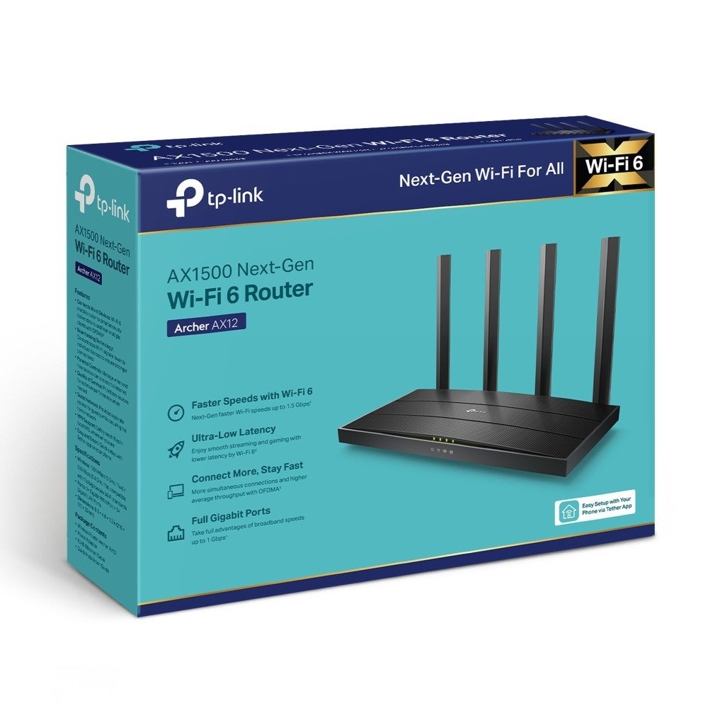 TP-Link Archer AX12 AX1500 Wi-Fi 6 Router - photo 3