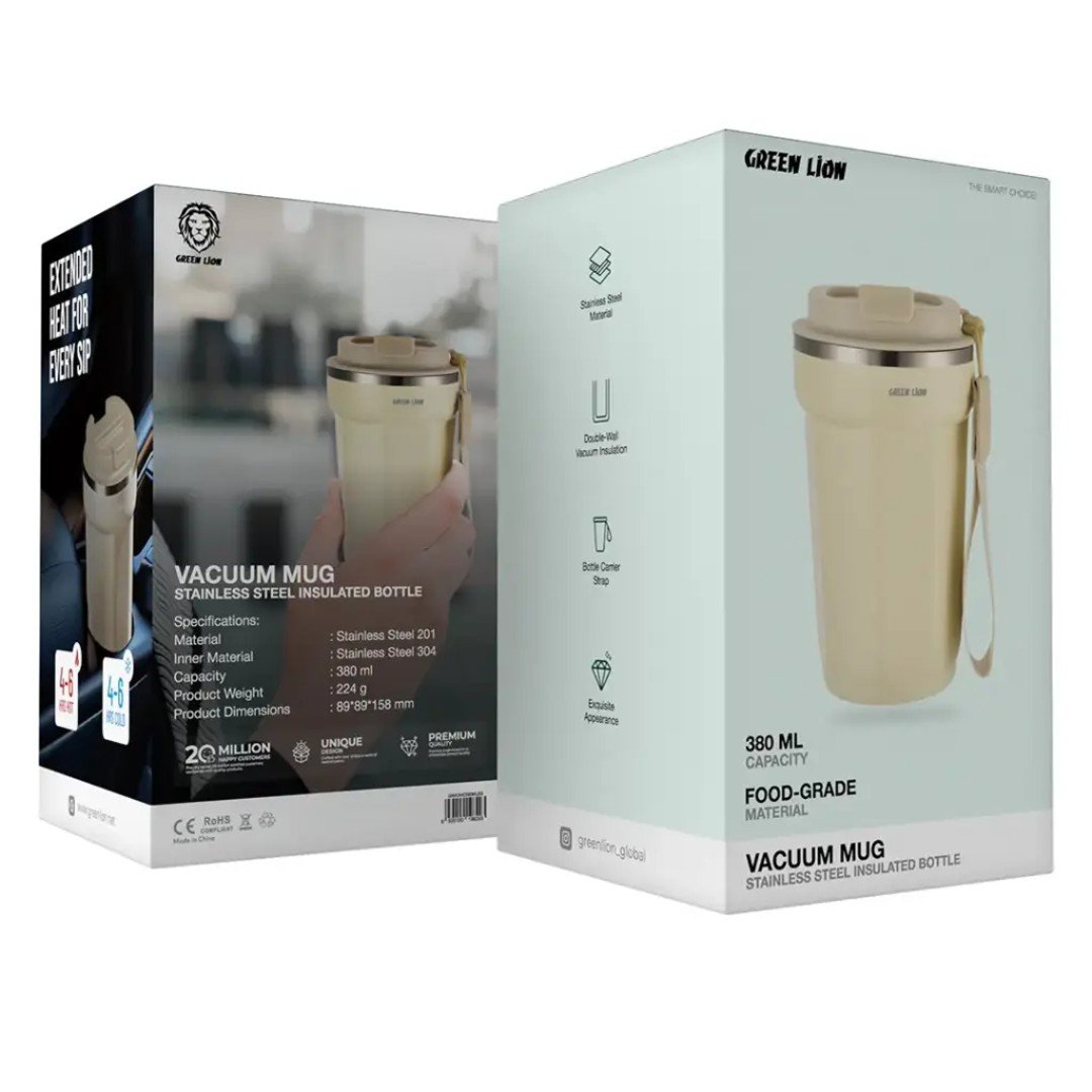 Green Lion Vaccum Mug Stainless Steel Insulated Bottle2 Green Lion Vaccum Mug