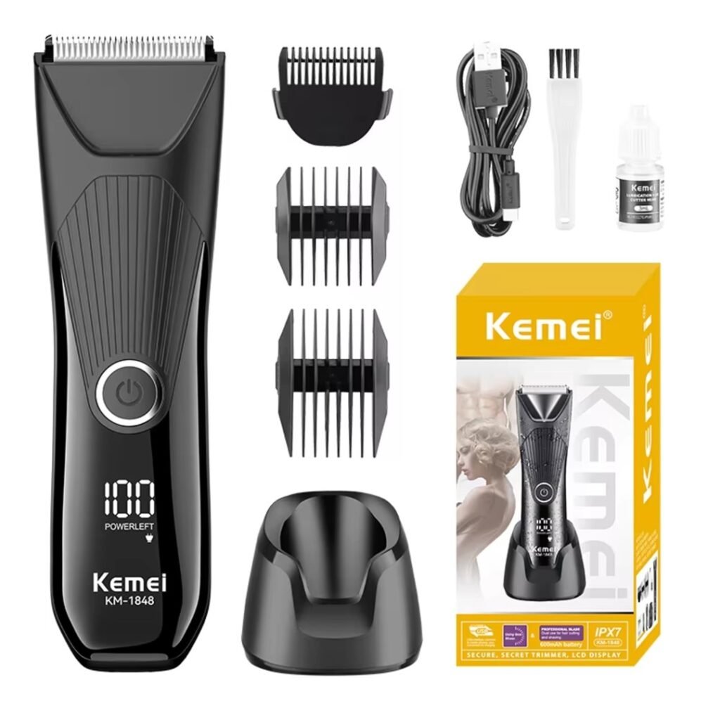 KEMEI km-1848 Men Electric Groin Hair Trimmer
