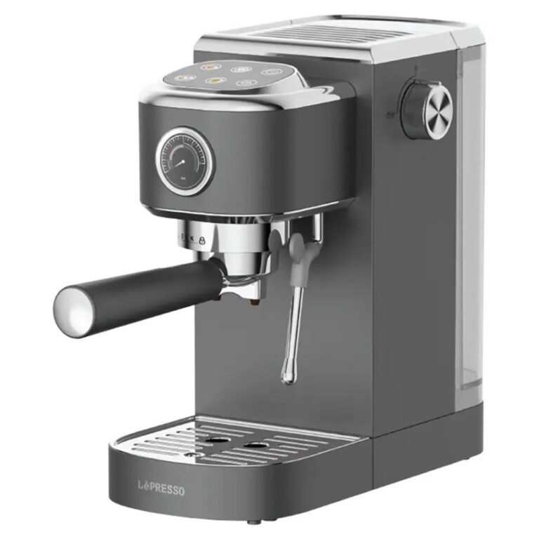 LePresso Hot & Cold Espresso Maker with Steam Wand and Pressure Gauge