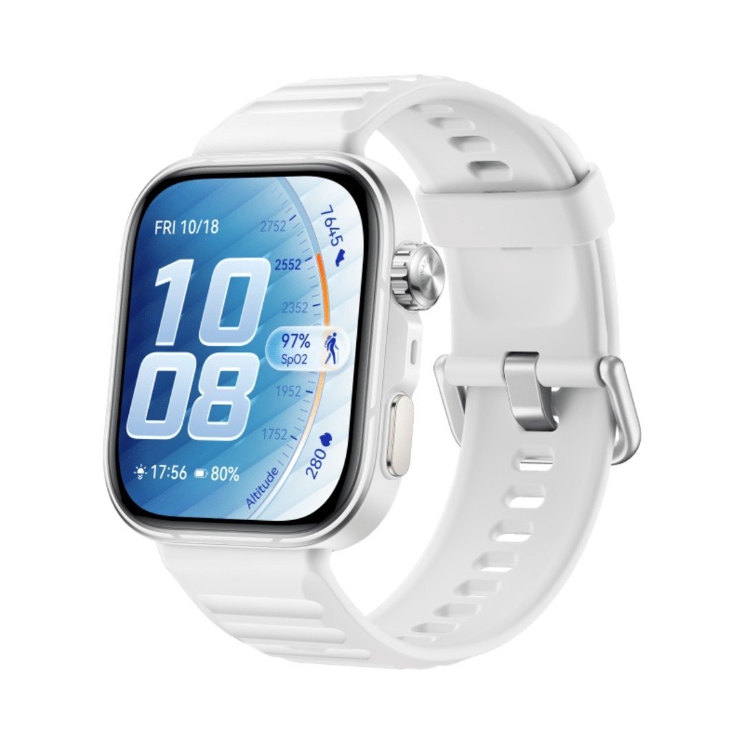 Niki Pro_White_Product Image_Left 30_EN_PNG_20260408 Huawei Watch Fit 5 Pro White