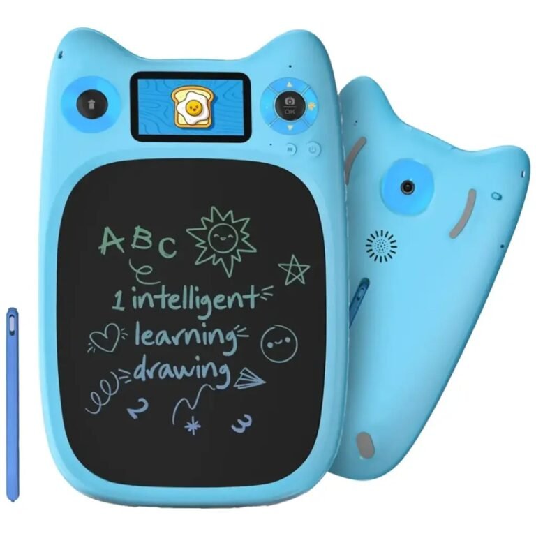 Porodo Kids Drawing & Writing Board with 95 Guided Drawings & 3.0″ IPS Display