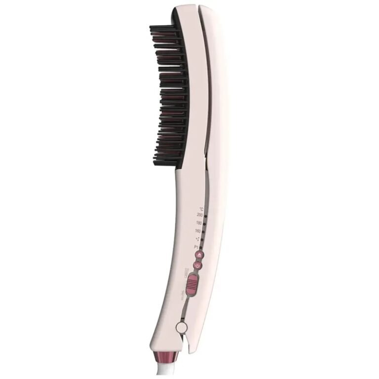 Porodo Dual-Mode Hair Straightening Brush with Detachable Comb