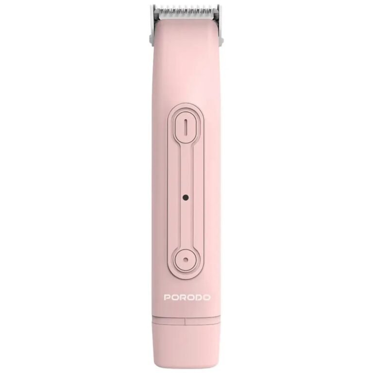 Porodo dual head electric shaver pink color for smooth and gentle hair removal