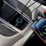 Porodo Blue Riva 60W Dual USB-C Car Charger with C to Lightning cable - view 2