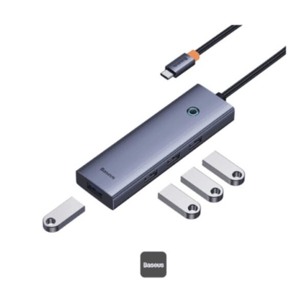 BASEUS USB Hub 4-port Type-C Grey