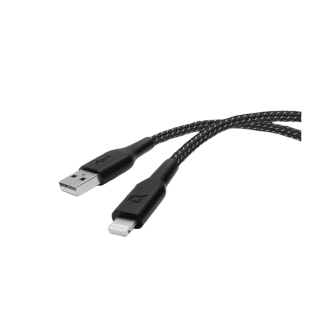 تصميمات بدون عنوان Powerology Braided USB-A to Lightning Cable 1.2m
