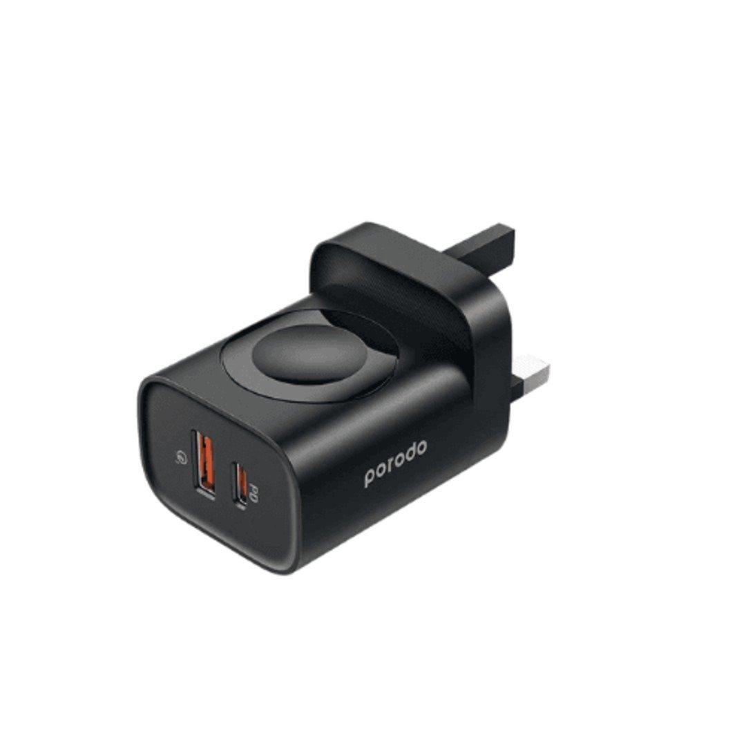 aaaa Porodo Dual Port Home Adapter With Watch