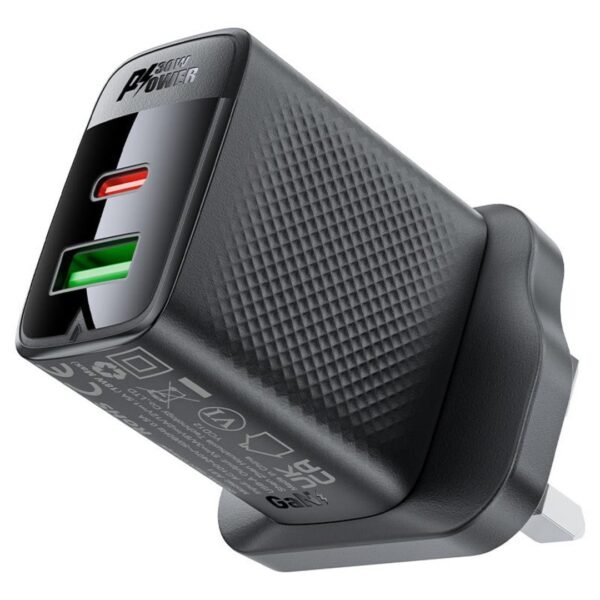 Fast Charge Wall Charger A99 PD30W (1xUSB-C + 1xUSB-A) UK