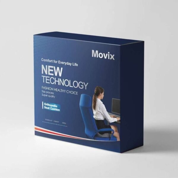 Movix Orthopedic Memory Foam Non Slip Posture Chair Seat Cushion