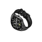 HONOR Watch 6 Shadow Black angled view with sport strap