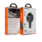 Porodo Cross Multi-Port Car Charger with Integrated USB-C Cable